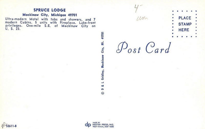 Spruce Lodge - Old Postcard